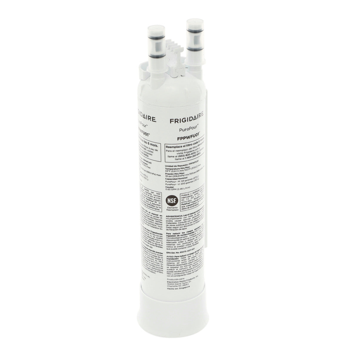 Filtre à eau Purepour pour réfrigérateur Frigidaire FPPWFU01