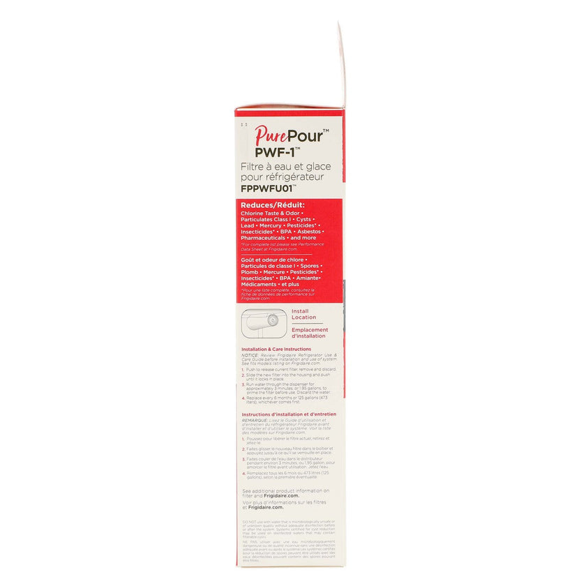 Filtre à eau Purepour pour réfrigérateur Frigidaire FPPWFU01