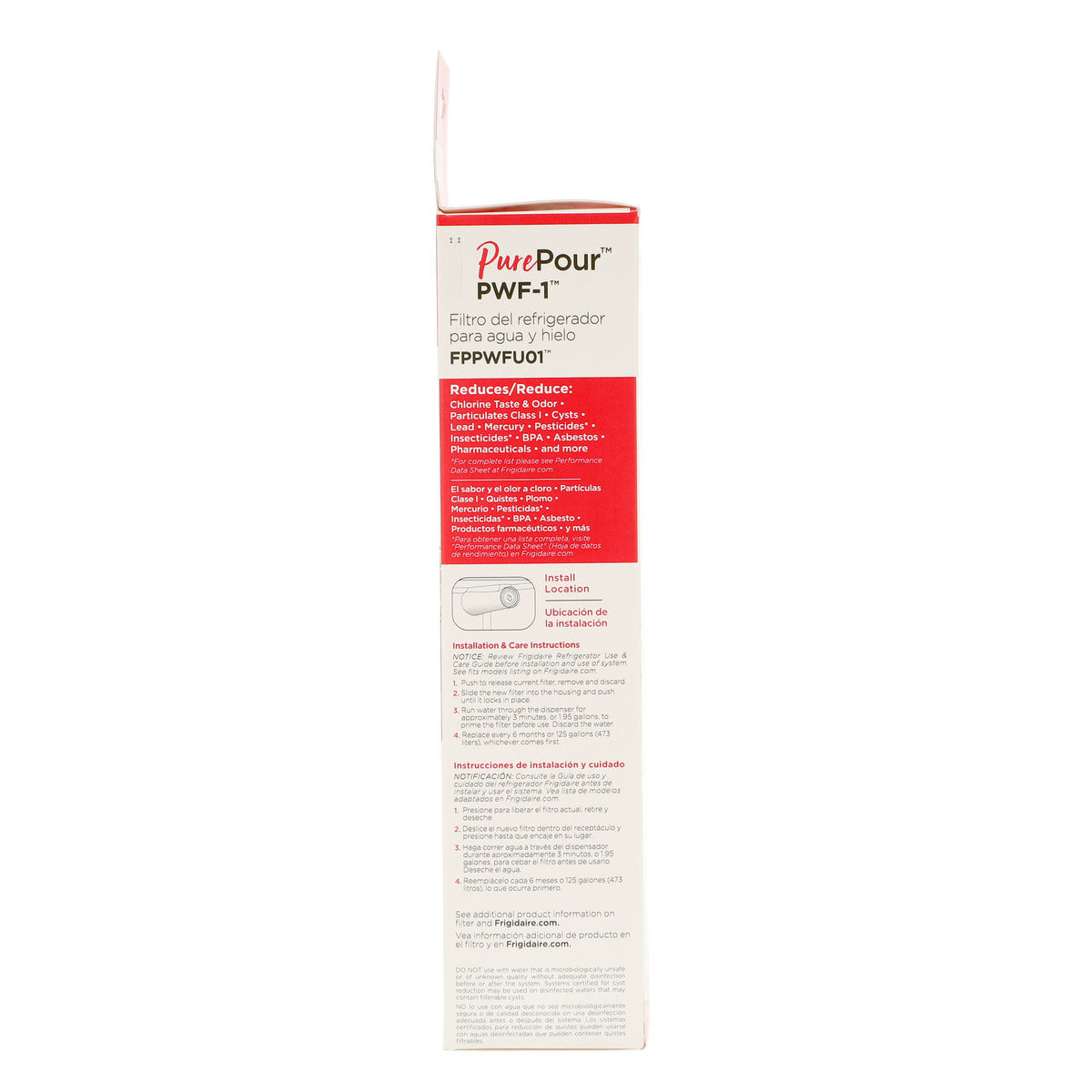 Filtre à eau Purepour pour réfrigérateur Frigidaire FPPWFU01