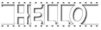 Frantic Stamper Precision Die - Hello Card Band