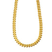 FRANKIE:  Vintage-Inspired Linked Abstract Crest Chain Necklace