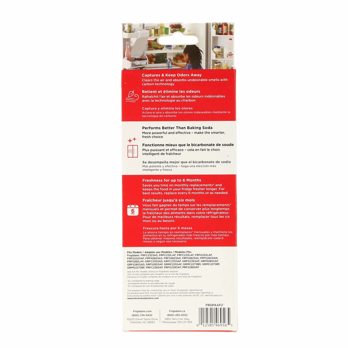 Filtre à air pour réfrigérateur Frigidaire FRGPAAF2 PureAir AF2