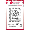 Woodware Clear Singles Snow Globe Stamp 3 in x 4 in Stamp