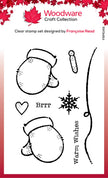 Woodware Clear Singles Gloves 3 in x 4 in Stamp