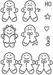 Woodware Clear Singles Tiny Gingerbread Man 3 in x 4 in Stamp
