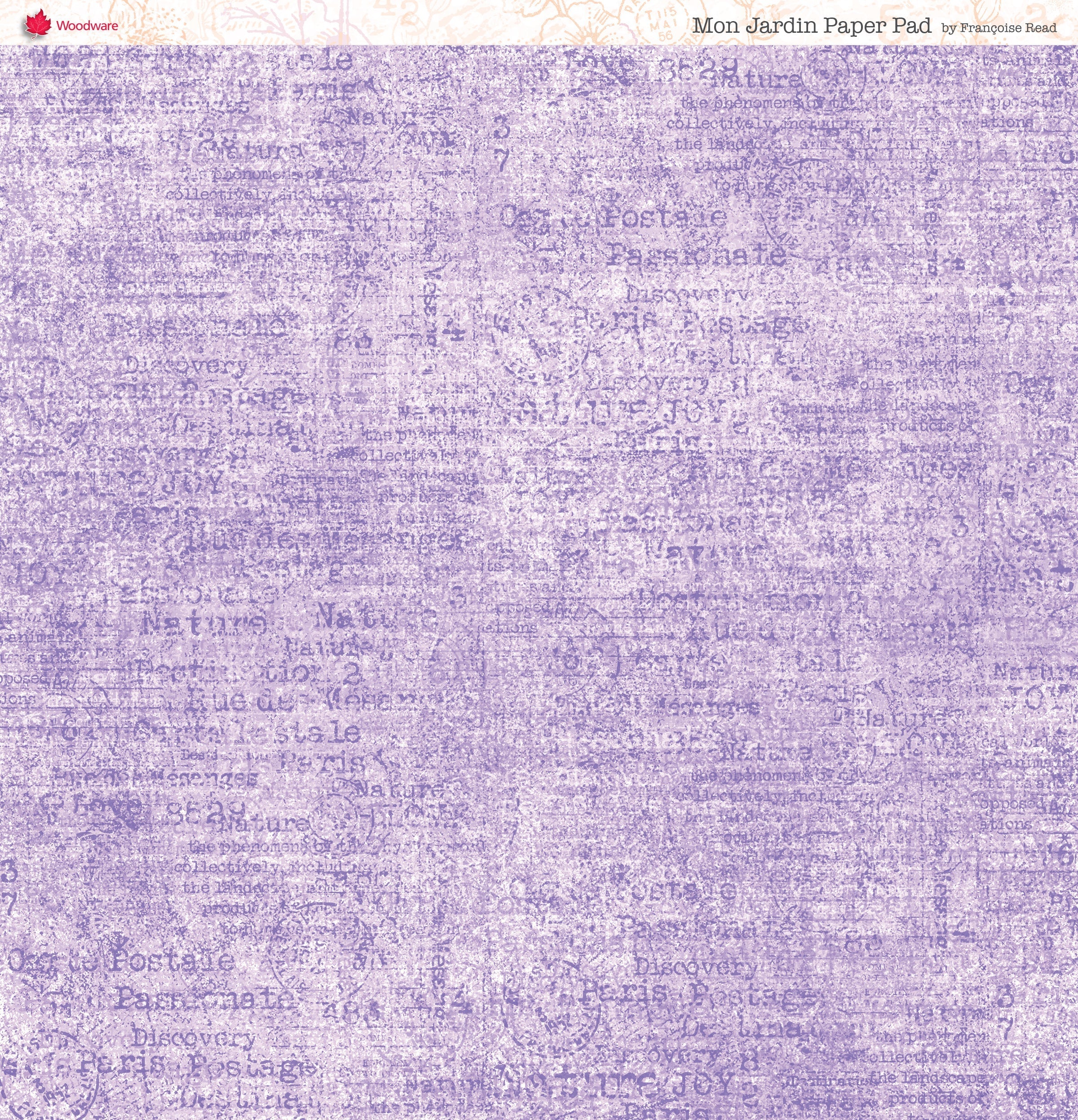 Woodware Francoise Read Mon Jardin 8 in x 8 in Paper Pad