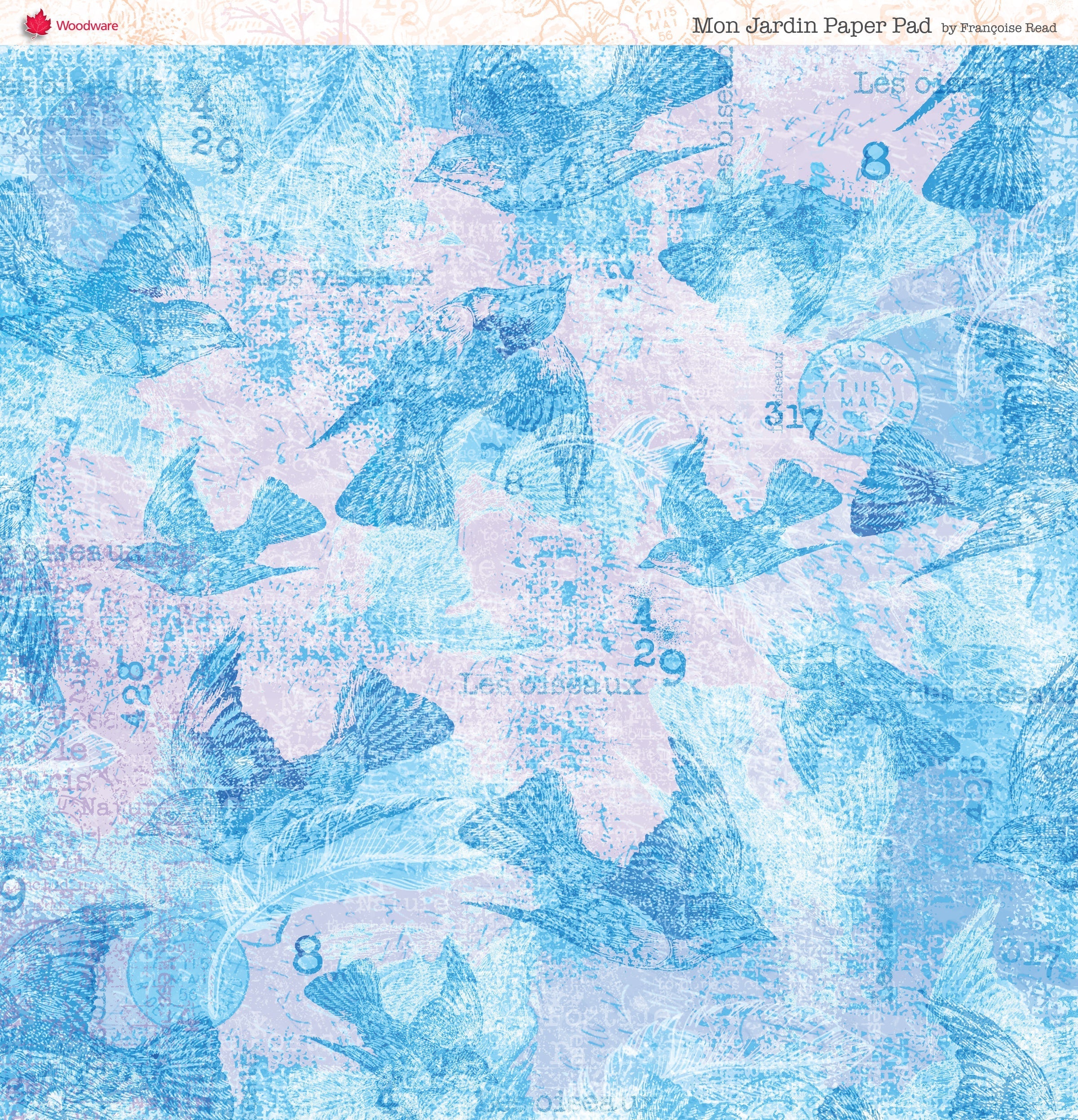 Woodware Francoise Read Mon Jardin 8 in x 8 in Paper Pad