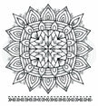 Woodware Clear Singles Mandala Two 4 in x 4 in stamp