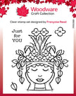Woodware Clear Singles Lady Planter 4 in x 4 in Stamp