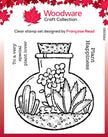 Woodware Clear Singles Terrarium 4 in x 4 in Stamp
