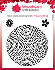 Woodware Clear Singles Stitched Circle 4 in x 4 in Stamp