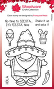 Woodware Clear Singles Fiesta Time 4 in x 6 in Stamp Set