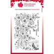 Woodware Clear Singles Hollyhocks 4 in x 6 in Stamp Set