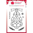 Woodware Clear Singles Glass Tree 4 in x 6 in Stamp Set