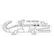 Woodware Clear Singles Smile Crocodile