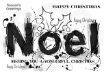 Woodware Clear Singles - Noel Splodges
