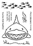 Woodware Clear Singles Jaws 4 in x 6 in Stamp