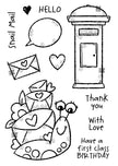 Woodware Clear Singles Snail Mail 4 in x 6 in Stamp