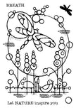 Woodware Clear Singles Dragonfly Pond 4 in x 6 in Stamp