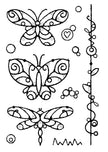 Woodware Clear Singles Wired Butterflies 4 in x 6 in Stamp
