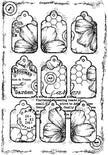 Woodware Clear Singles Nine Tags 4 in x 6 in Stamp
