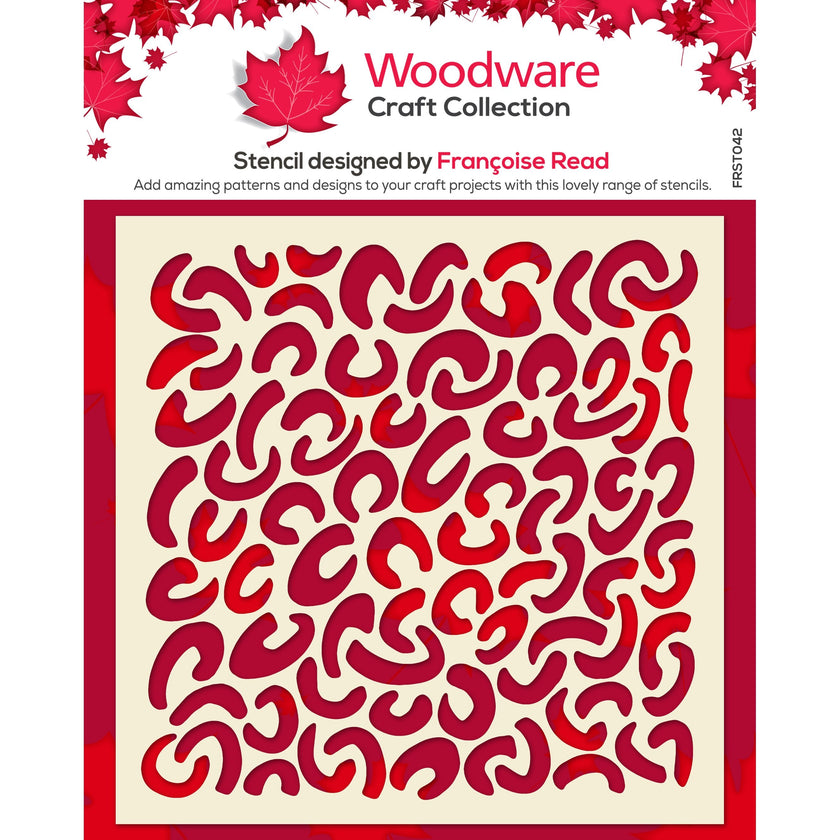 Woodware Faux Leopard 6 in x 6 in Stencil