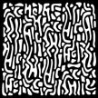 Woodware Wiggles 6 in x 6 in Stencil