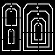 Woodware tag Templates 6 in x 6 in Stencil