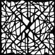 Woodware Web 6 in x 6 in Stencil
