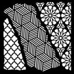 Woodware Quito 6 in x 6 in Stencil