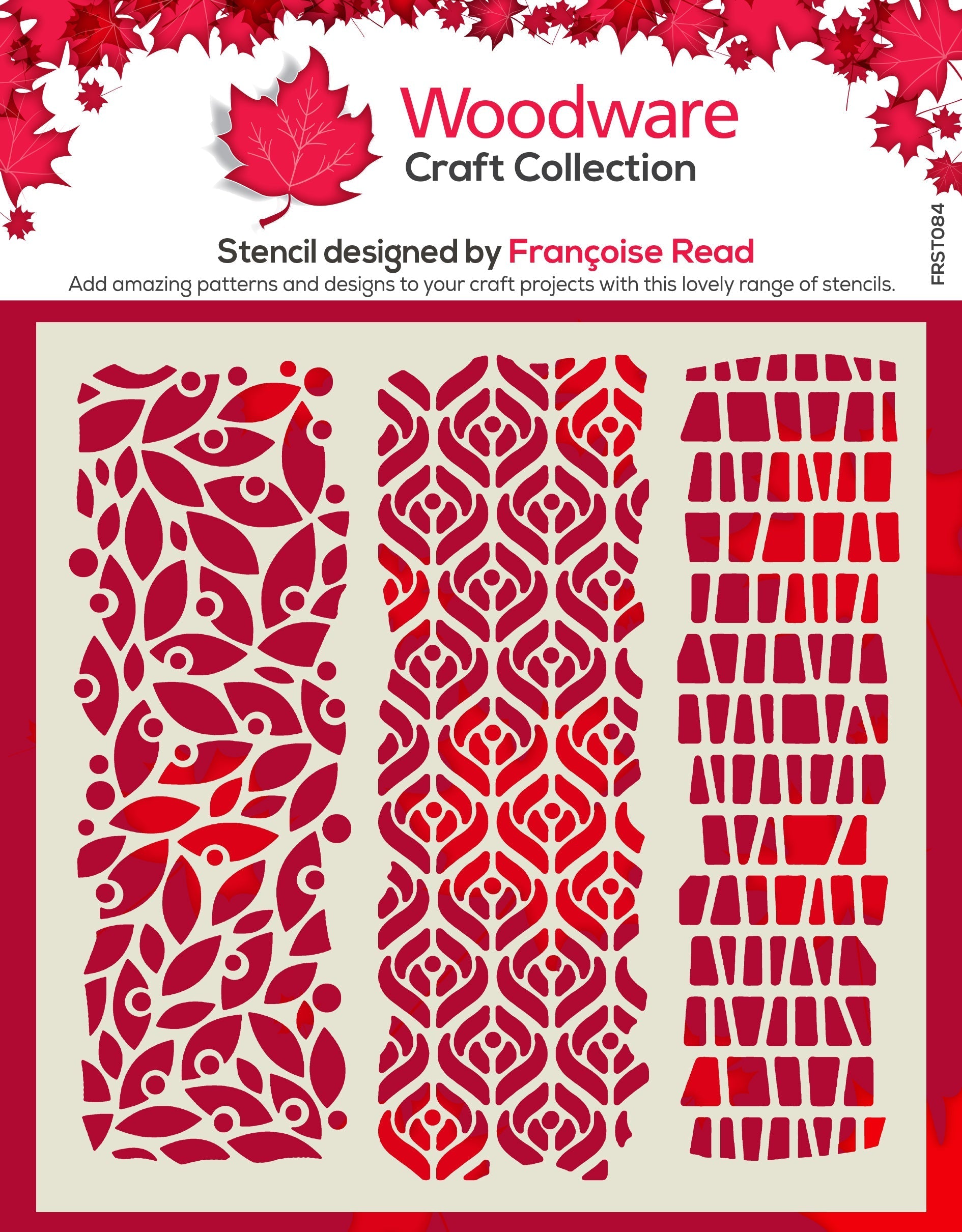 Woodware Mezzo 6 in x 6 in Stencil