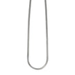 FRYDA Silver Toned (White Gold): Snake Skin Textured Mid Width Chain Necklace