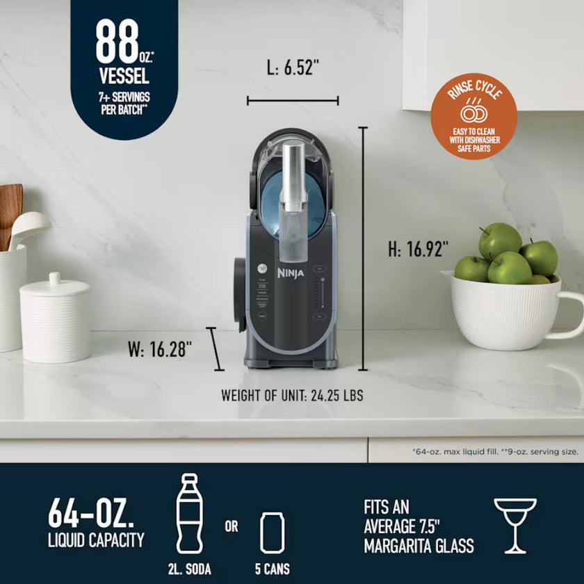 NINJA FS301C Slushi Professional Frozen Drink Maker - Factory serviced with Home Essentials warranty