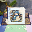 An Embroidered Christmas Square Pocket Pad