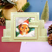 Festive Foiled Pattern Stepper Cards - Square Centrepiece