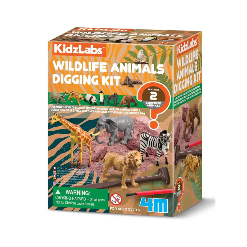 4M - WILD LIFE ANIMAL DIGGING KIT (12PCS/DISPLAY)