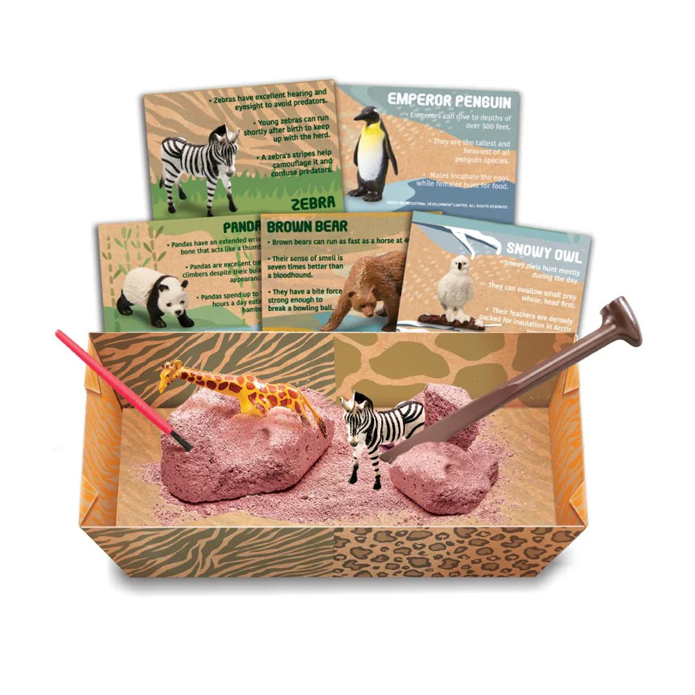 4M - WILD LIFE ANIMAL DIGGING KIT (12PCS/DISPLAY)