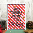 For the Love of Masks - Christmas Stripes Frame & Sentiment