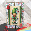 For the Love of Masks - Festive Lights Frame & Sentiment
