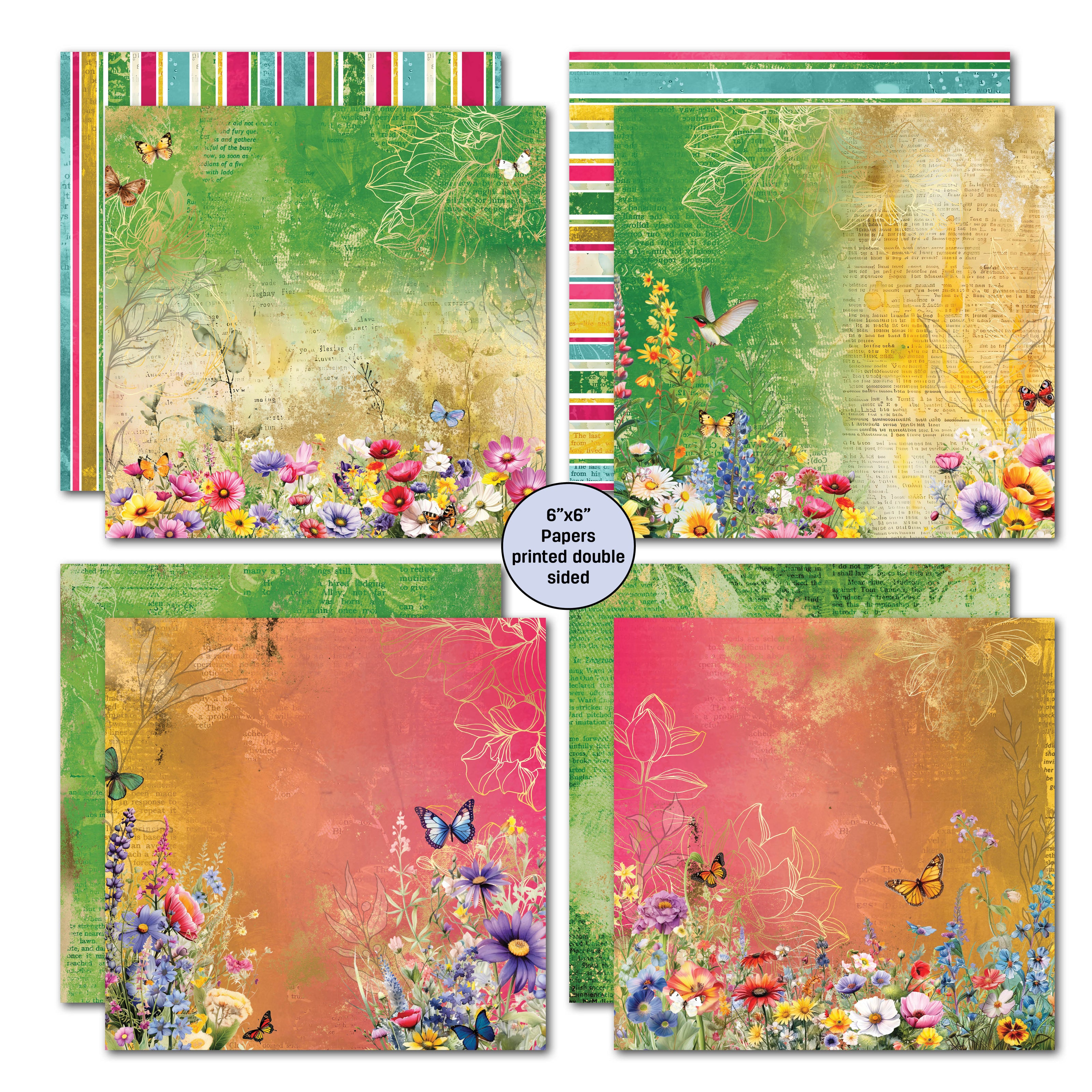 3Quarter Designs Fluttering Wings 6x6 Paper Pack