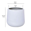 Fabi - White Brass Floor Planter