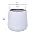 Fabi - White Brass Floor Planter