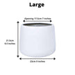 Fabi - White Brass Floor Planter