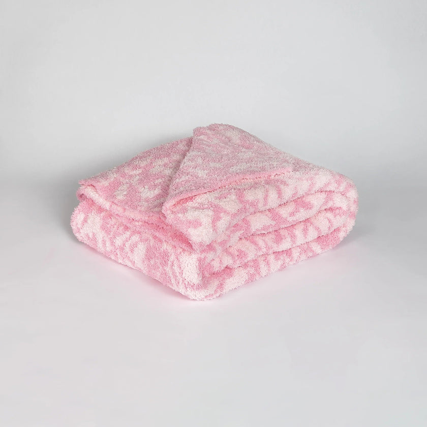 Cotton Candy Fairy Garden Print Extended Throw