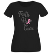 Faith Hope Cure Breast Cancer Rhinestone Shirt – Pink Ribbon Sparkle Bling Tee | Blingdazzel