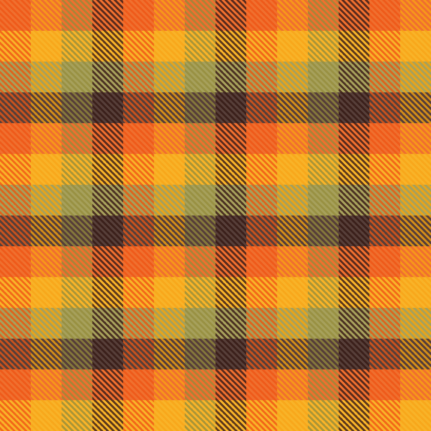 Fall Plaid Pattern 2 Adhesive Vinyl