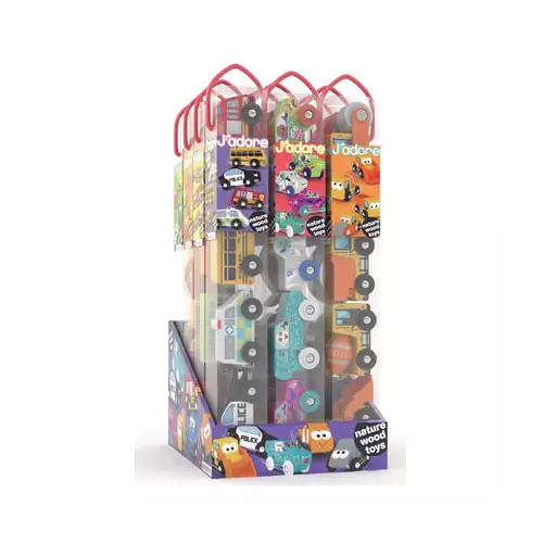 Famous-Toys - 12pc VEHICLE - TUBE SET - CDU ASST