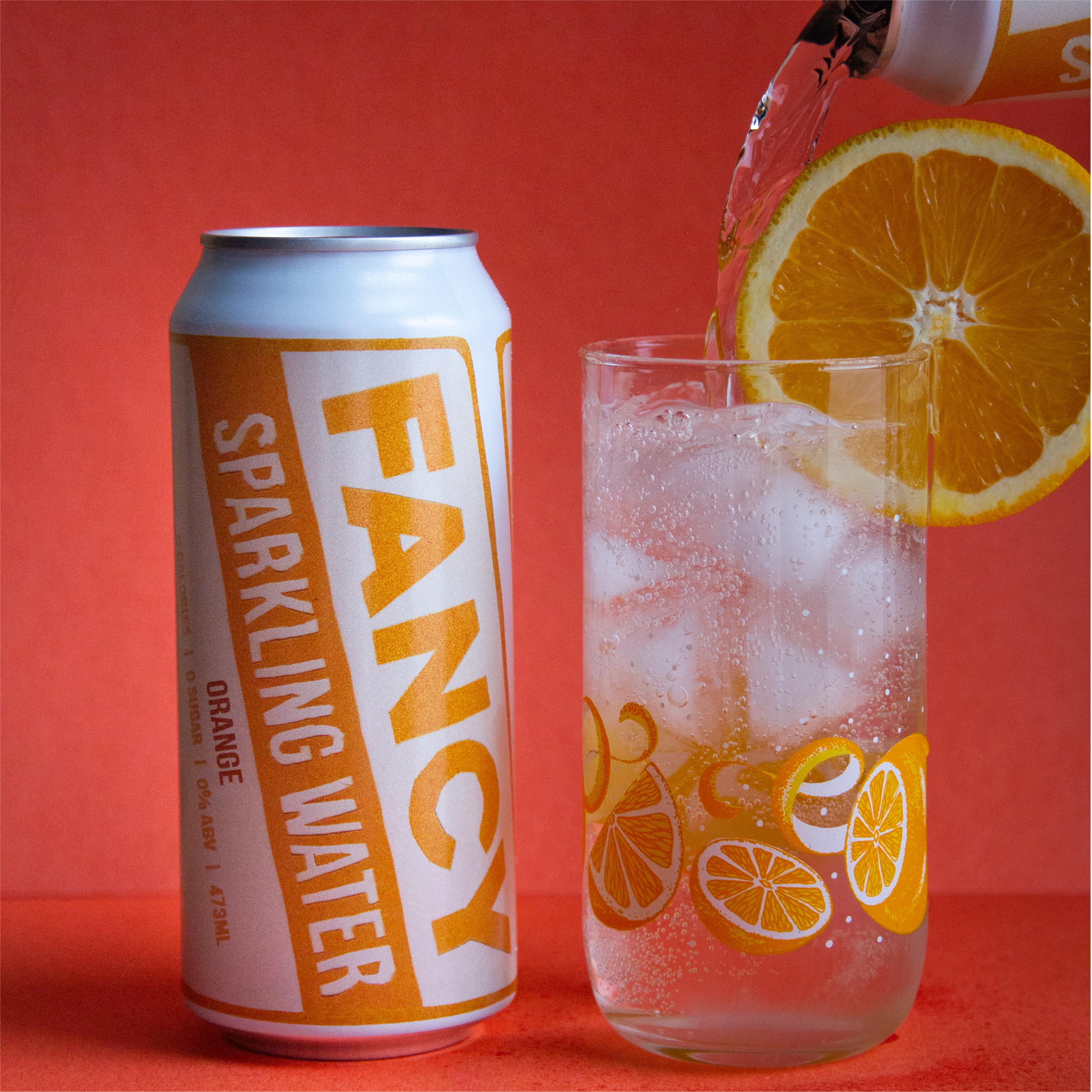 Fancy Sparkling Water – Orange | Zero Sugar Citrus Sparkling Water