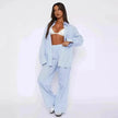 Fashion Casual Striped Trousers Summer Wide Leg Pants Men