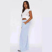 Fashion Casual Striped Trousers Summer Wide Leg Pants Men